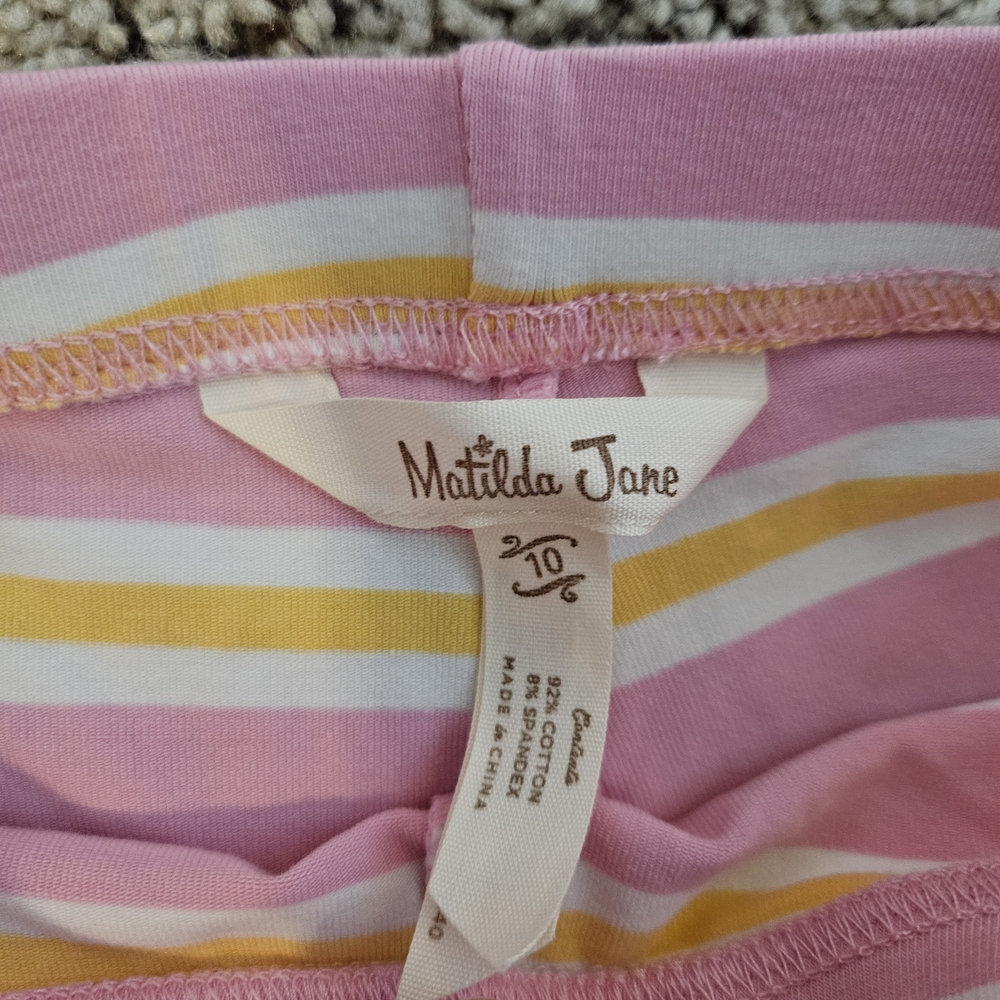 Matilda Jane Pink Striped Ruffle Shorts - Picture 2 of 2
